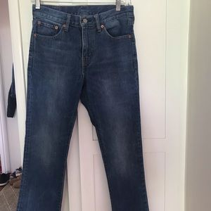 LEVI’S straight leg blue jeans